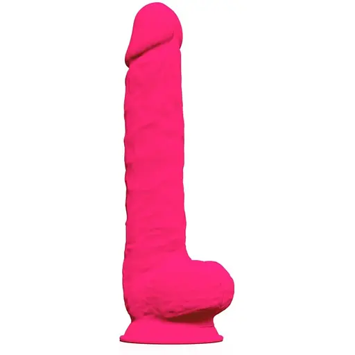 Фалоімітатор SilexD Premium Silicone Dildo Model 1 Size 15 38 см рожевий