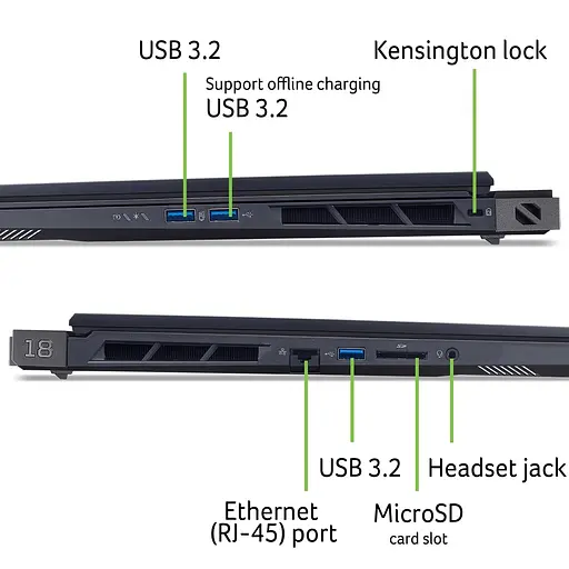 Ігровий ноутбук Acer Predator Helios 18 AI PH18-73 (NH.QVWEX.006) - фото 11