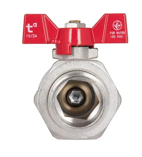 Кран кульовий Thermo Alliance "Американка" Standart 1" ВЗ прямий, PN40, метелик SD220W25 - фото 4