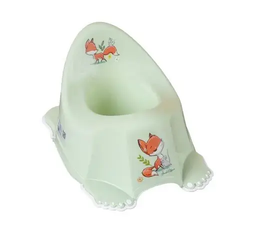 Музыкальный горшок Лесная сказка с противоскользящей резиной, салатовый, TEGA