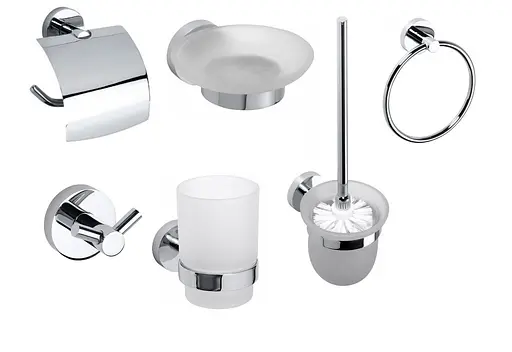 Набор аксессуаров 6 в 1 Bemeta Omega 204601, Хром - фото 1