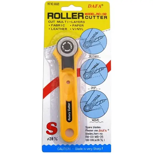Ніж макетний роликовий Dafa RC-2 28 мм - фото 1