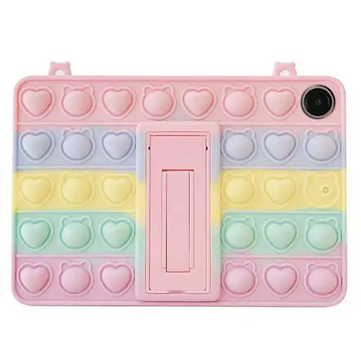 Чохол SoftGel Kids дитячий pop-it Samsung Galaxy Tab A9 8.7 SM X110 X115 Веселковий - фото 2