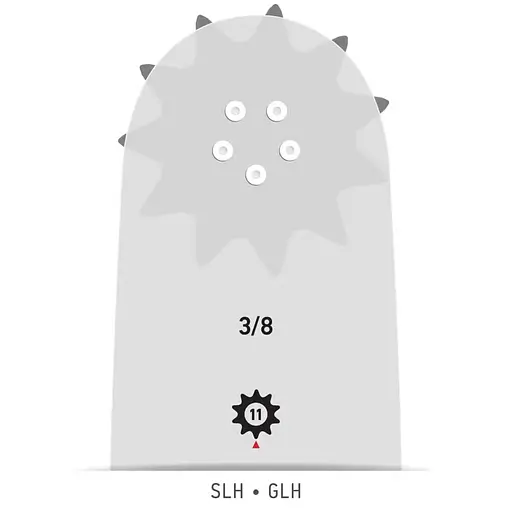 Шина Oregon 3/8" 1.5 мм довжина 18''/45 см (188SLHD009) - фото 2