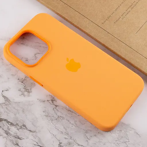 Чохол Epik Silicone case AAA with Magsafe and Animation для Apple iPhone 13 Pro 6.1 Помаранчевий/Marigold - фото 7