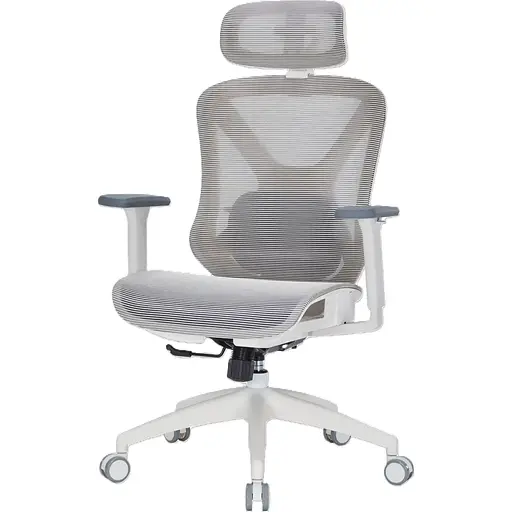 Офисное кресло OfficePro Atlas OC630-W-LG-LG White/Light Gray [148901] - фото 2