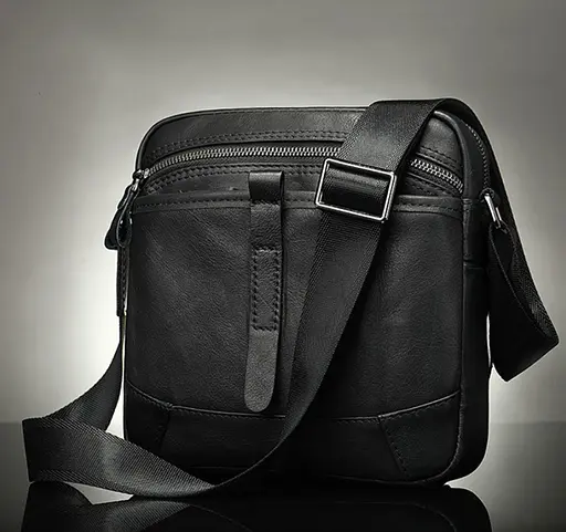 Чоловіча шкіряна сумка Vintage 21х23х5,5 см sum0012812 - фото 9