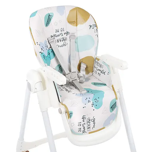 Стульчик для кормления Bambi M 5673-12 с мягкой эко кожей голубой - фото 2