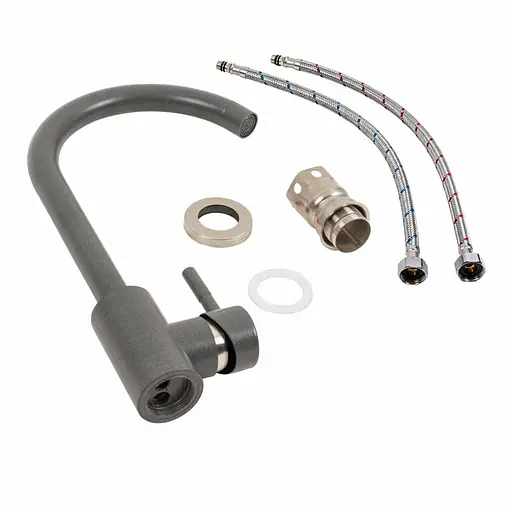 Смеситель для кухни Platinum 56 NESP Морион Графит - фото 2