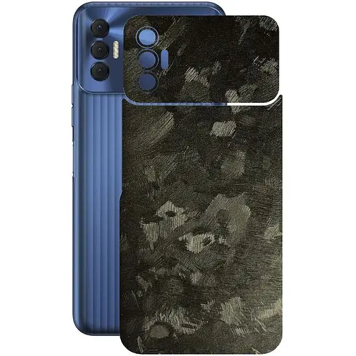 Защитная пленка StatusSKIN для Tecno Spark 8p KG7n Корпус Винил Кованый металл - фото 1