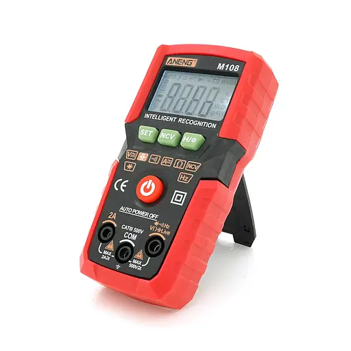 Мультиметр ANENG M108, вимірювання: V, A, R, C, T, F - фото 5