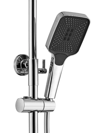 Душова система Rea Rob хром з термостатом та виливом REA-P6626, Хром - фото 4