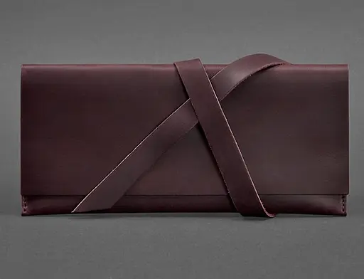 Кожаный тревел-кейс Voyager 1.0 Krast бордовый - фото 1