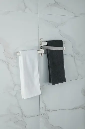 Тримач для рушника Frap F30413 поворотний 3-й нержавіюча сталь 278 мм Нержавіюча сталь - фото 3