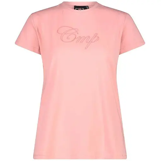 Футболка CMP Women's Stretch Cotton T-Shirt with Logo Peach Pink XS (1097-32D8066P-B504 36)