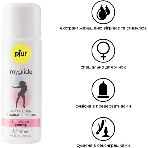 Збуджувальна змазка на водній основі Pjur my glide - фото 2