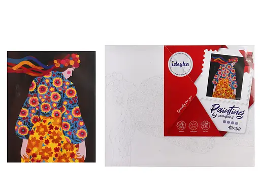 Набір для розпису по номерах Вбрання на день перемоги, 40x50 см, КНО4922