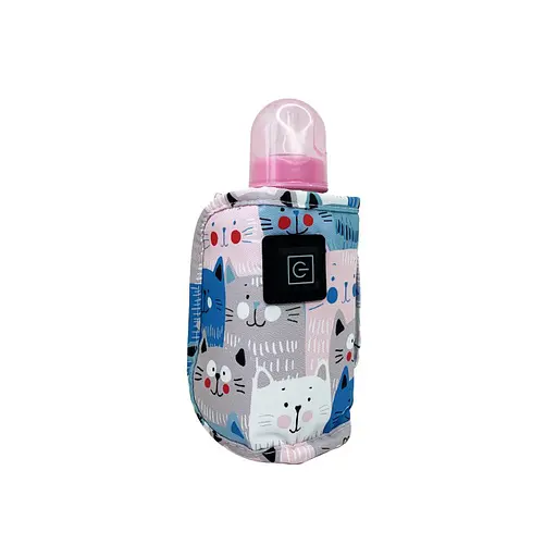 Портативный подогреватель для детских бутылочек "Котик" MGZ-0221(Blue)