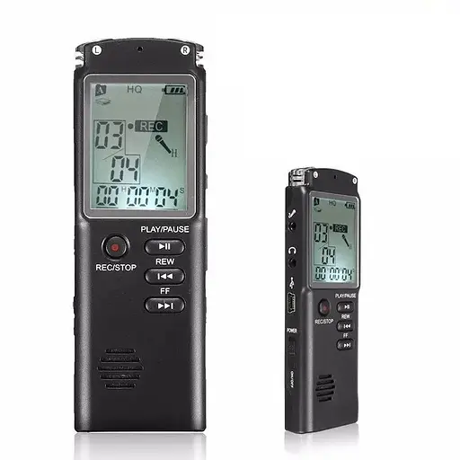 Диктофон цифровий з великим екраном Savetek GS-T60, пам'ять 16 Гб, стерео, акумуляторний (100322) - фото 3