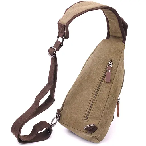 Современная сумка через плечо с usb кабелем мужская из плотного текстиля Vintage 15х31х6 см sum0021418 - фото 2