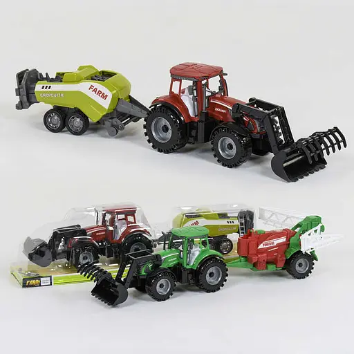 Трактор з причепом, інерція (В асортименті) 0488-404/0488-405 - фото 2