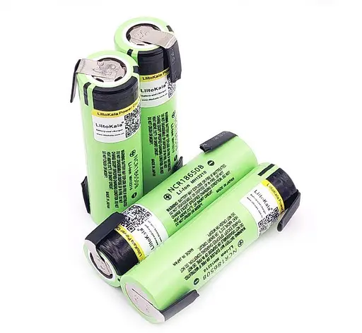 Аккумулятор с никелевыми контактами Panasonic Liitokala NCR18650B 3400mAh 3.7V (с напайками) - фото 3