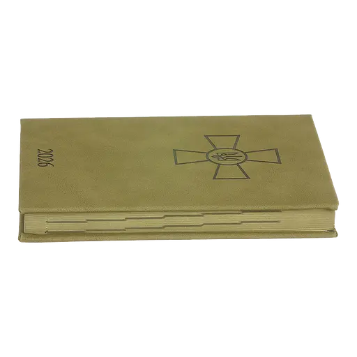 Щоденник датований Buromax Forces 2026 A5 штучна шкіра/поролон світло-коричневий (BM.21130-18) - фото 4