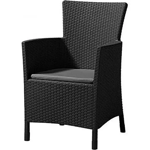 Крісло садове пластикове Allibert Iowa DC сіре - фото 1