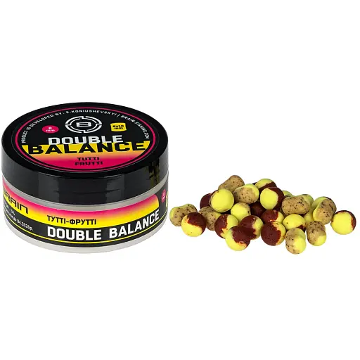 Бойли Brain Double Balance Tutti- Frutti (тутті-фрутті) 8+6х10 mm