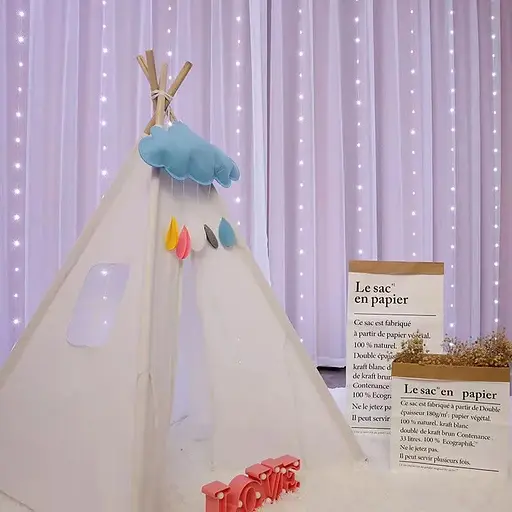 Гирлянда штора LED Star большие капли росы 3х2.5 м 300 led white c пультом