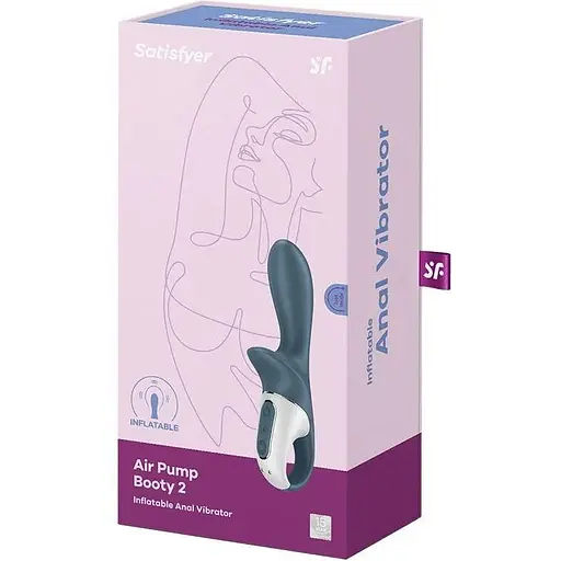 Анальный вибратор Satisfyer Air Pump Booty 2 надувается - фото 5