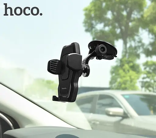 Автотримач для телефона HOCO CA31 cool run suction cup car holder Black - фото 7