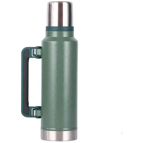 Термос OldBro з ручкою 304 Stainless steel ударостійкий зелений 1.3 л