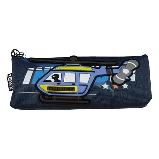 Пенал-косметичка Вертолет, PVC, Н-422 (в ассортименте)