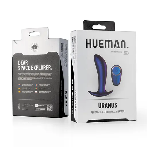 Анальна пробка Hueman Uranus Remote-Controlled 12 см (фіолетовий) - фото 2