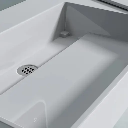 Умивальник Rea Archi 75 white накладний підвісний REA-U4300, Білий - фото 4