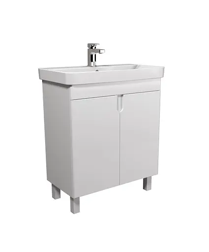 Тумба Мойдодир Simple White 70-U умивальник River 70 Білий універсальна Білий - фото 3