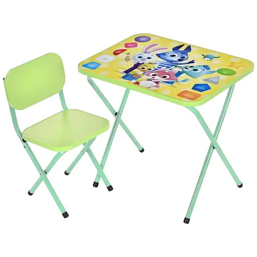 Детский столик Bambi M 5964-5 Зверюшки складной со стульчиком фигуры