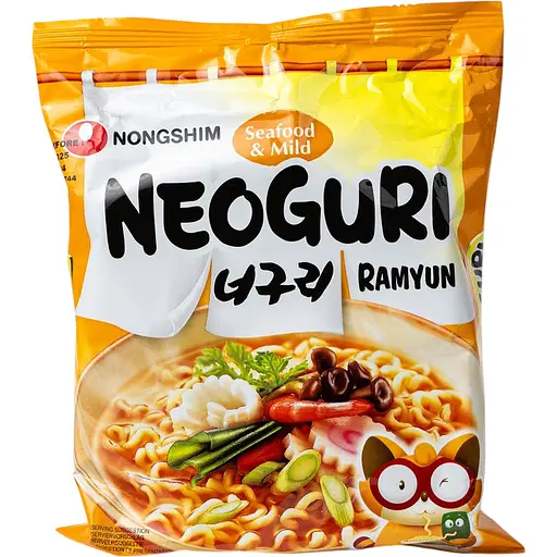 Лапша Nongshim Рамен со вкусом морепродуктов Неогури средне-острая 120 г