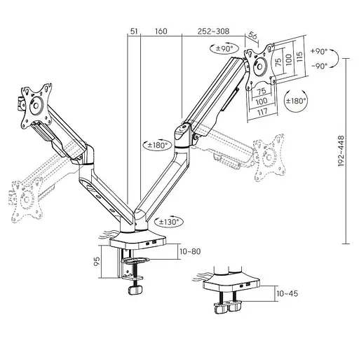 Кронштейн OfficePro MA452W MA452W - фото 8