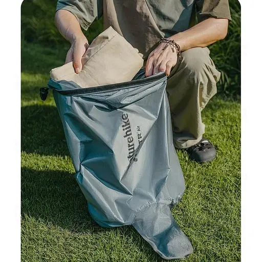 Гермомешок-насос универсальный для надувания матрасов и подушек Naturehike, серый - фото 7