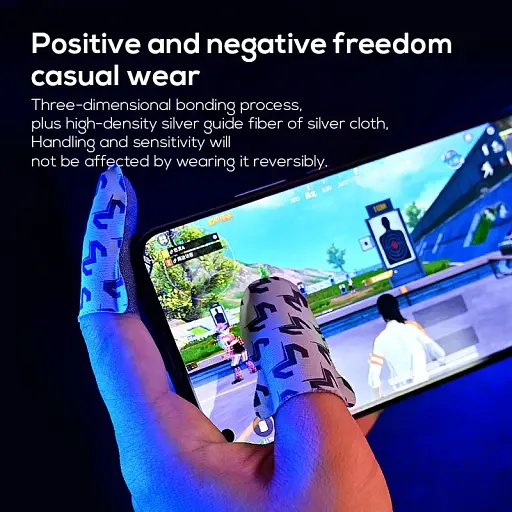 Ігрові сенсорні напальчники для гри на телефоні, смартфоні айфоні планшет Memo FS02 (18546) - фото 8