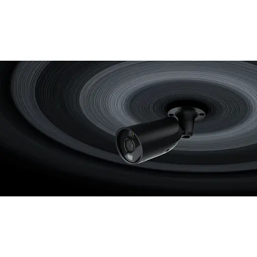 IP-камера Ajax дротова BulletCam HL Black, 5мп, 2.8мм, гібридне підсвічування IR 35м, білий Led 50м, Poe, True WDR, IP 65, аудіо, кут огляду 100° до 110°, вулична, чорна - фото 2