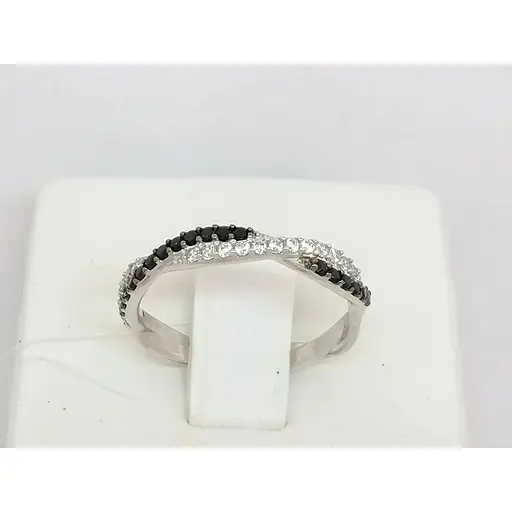 Срібне кільце Qvaliz з фіанітами. 901-00322 17 - фото 4