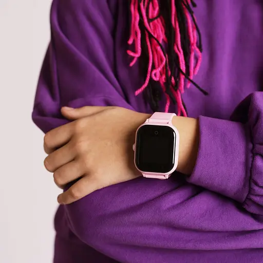 Розумні дитячі смарт годинник-телефон Wonlex KT24 4G камера прослуховування геозона WI-FI GPS SIM Pink (17008) - фото 5