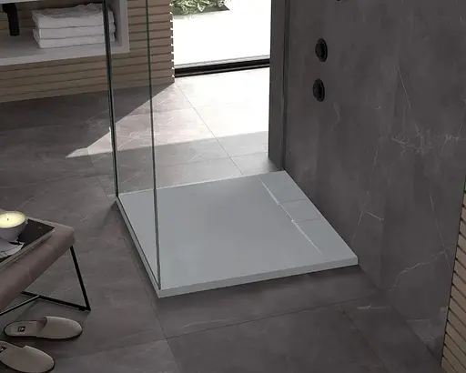 Душевой поддон Rea Bazalt 90x90 grey REA-K4105 Серый - фото 3