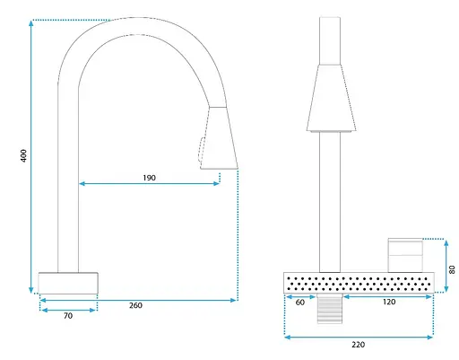 Змішувач для кухні Rea Conor brushed gold REA-B6312 Золотий - фото 6