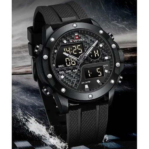 Часы мужские наручные Naviforce Concept (Черные) - фото 6