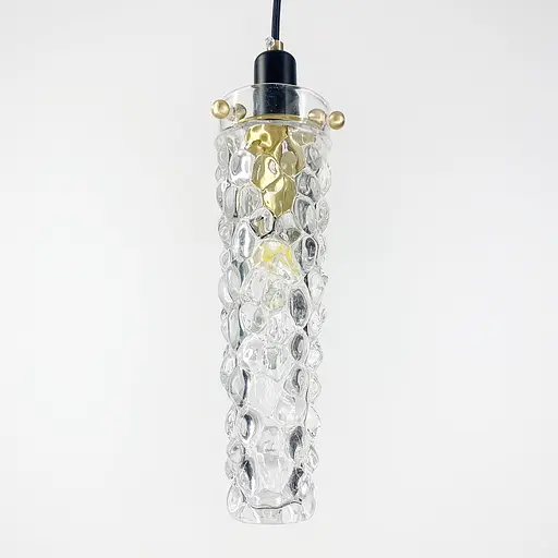 Удлиненный светильник со стеклянным рельефным плафоном | Line F | Арт. SGA8/1 - фото 1