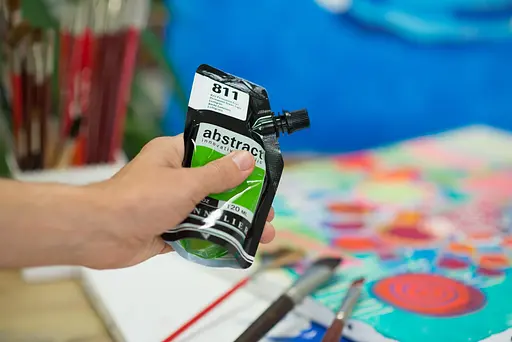 Акрилова фарба Sennelier Abstract, 120 мл, Перманентний зелений світлий (Permanent Green Light) - фото 4